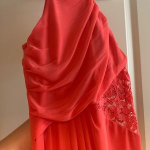 Coral David’s bridal floor length gown